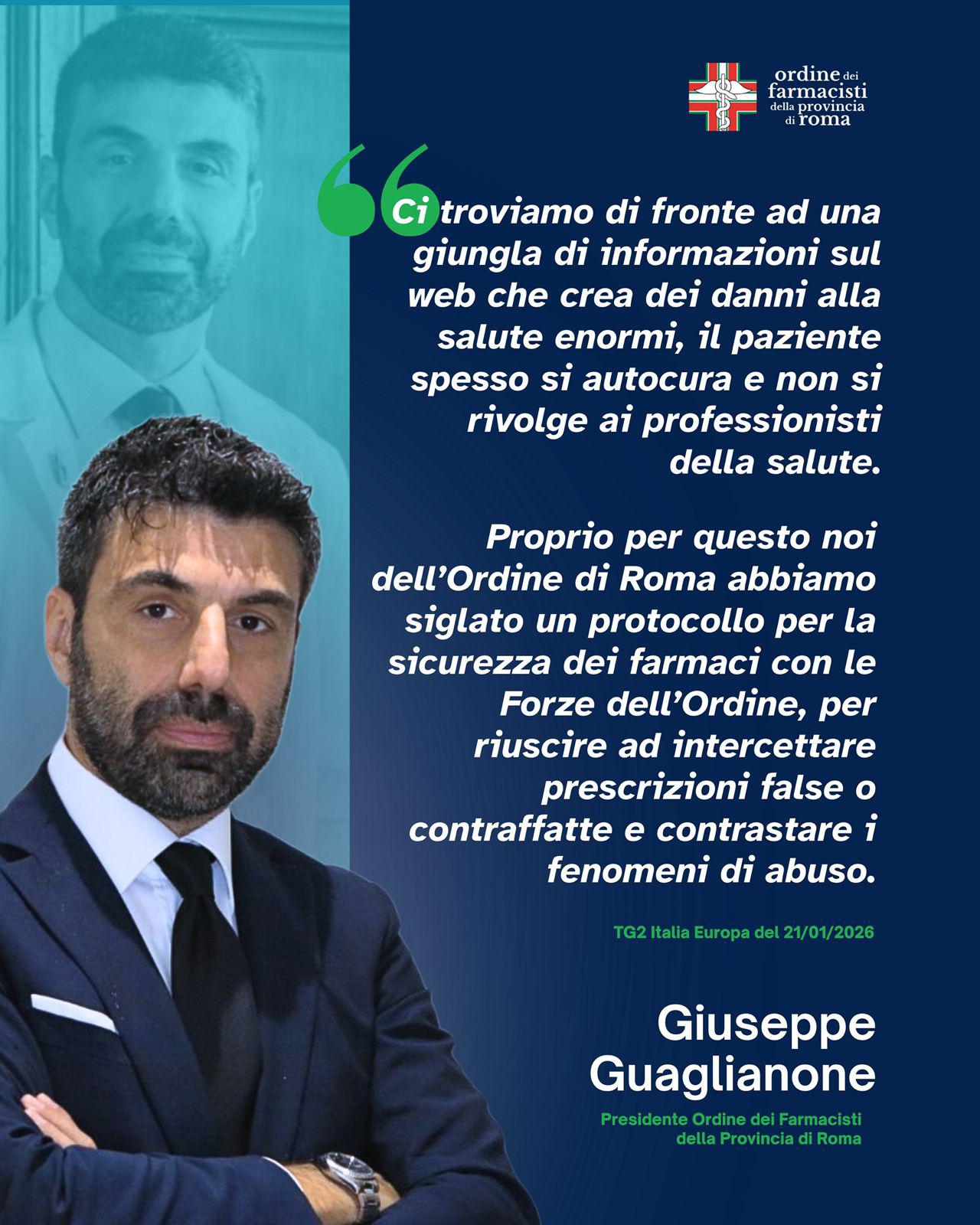 L'intervento del Presidente Guaglianone al TG2
